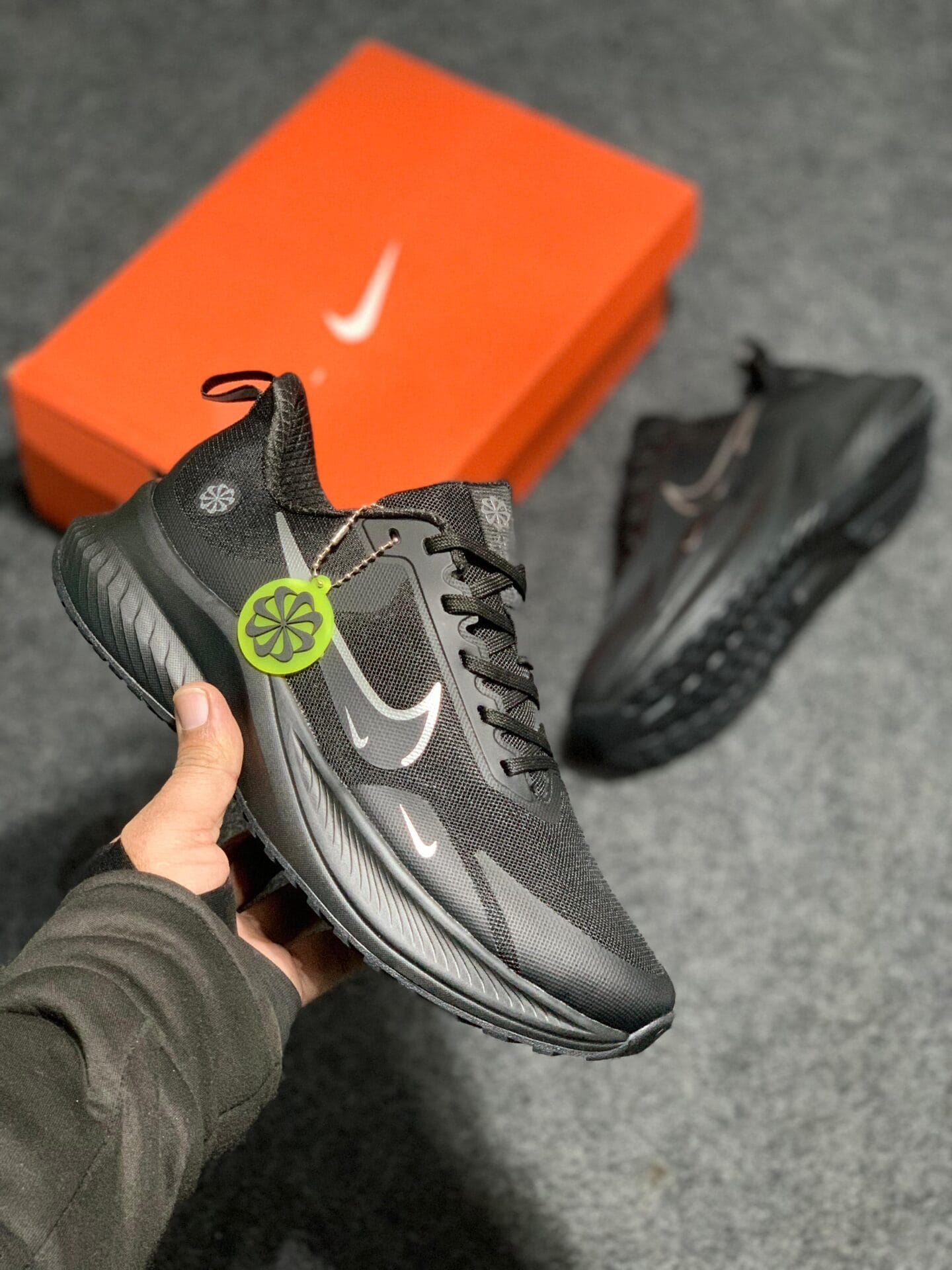 Branded Just Do It Black Running Shoes