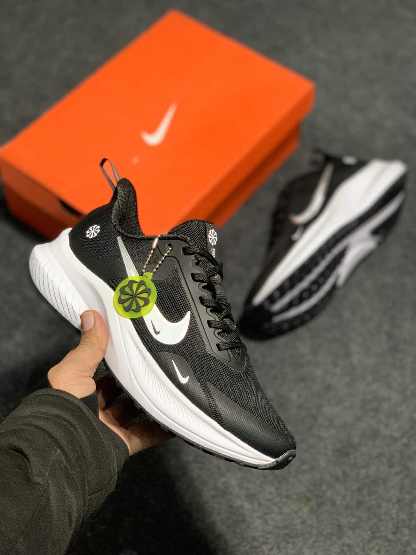 Branded Just Do It Black White Running Shoes