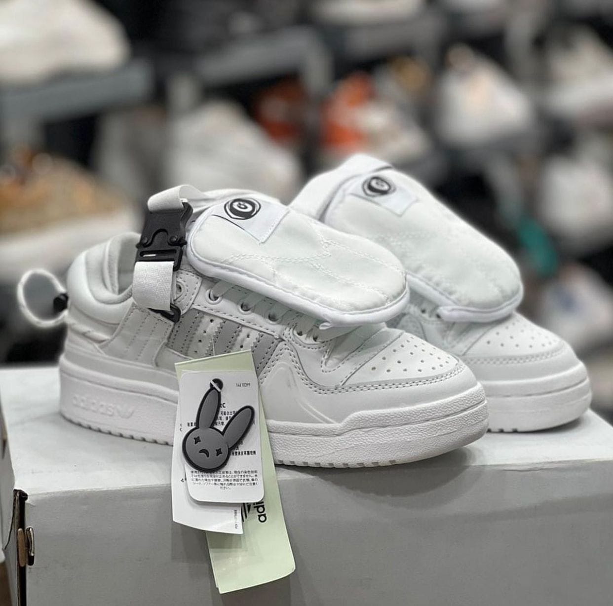 Branded Bad Bunny White Sneakers