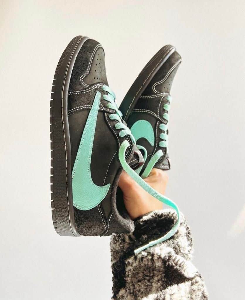 Branded Air 1 Travis Scott Tiffany Sneakers