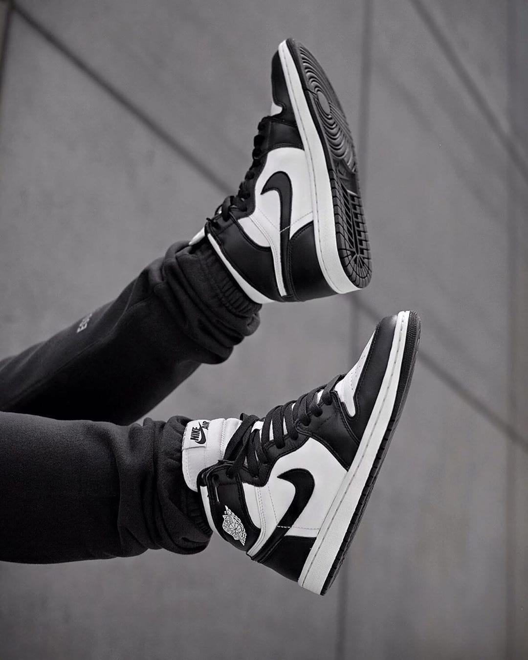 Branded Retro 1 Panda Long Sneakers