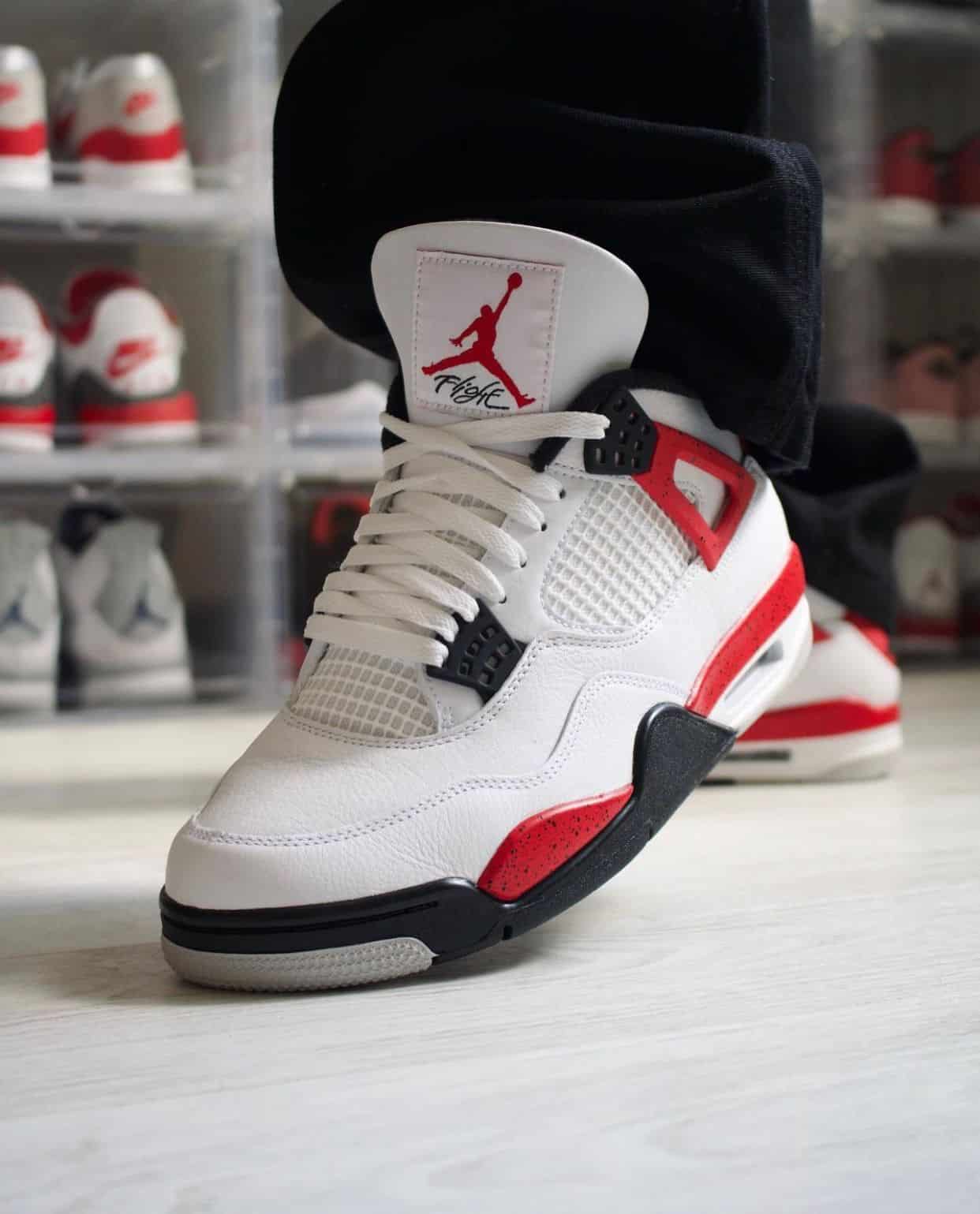 Branded Retro 4 Cement Sneakers