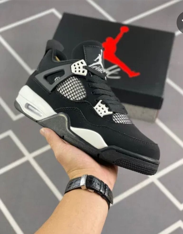 Branded Retro 4 White Thunder Sneakers