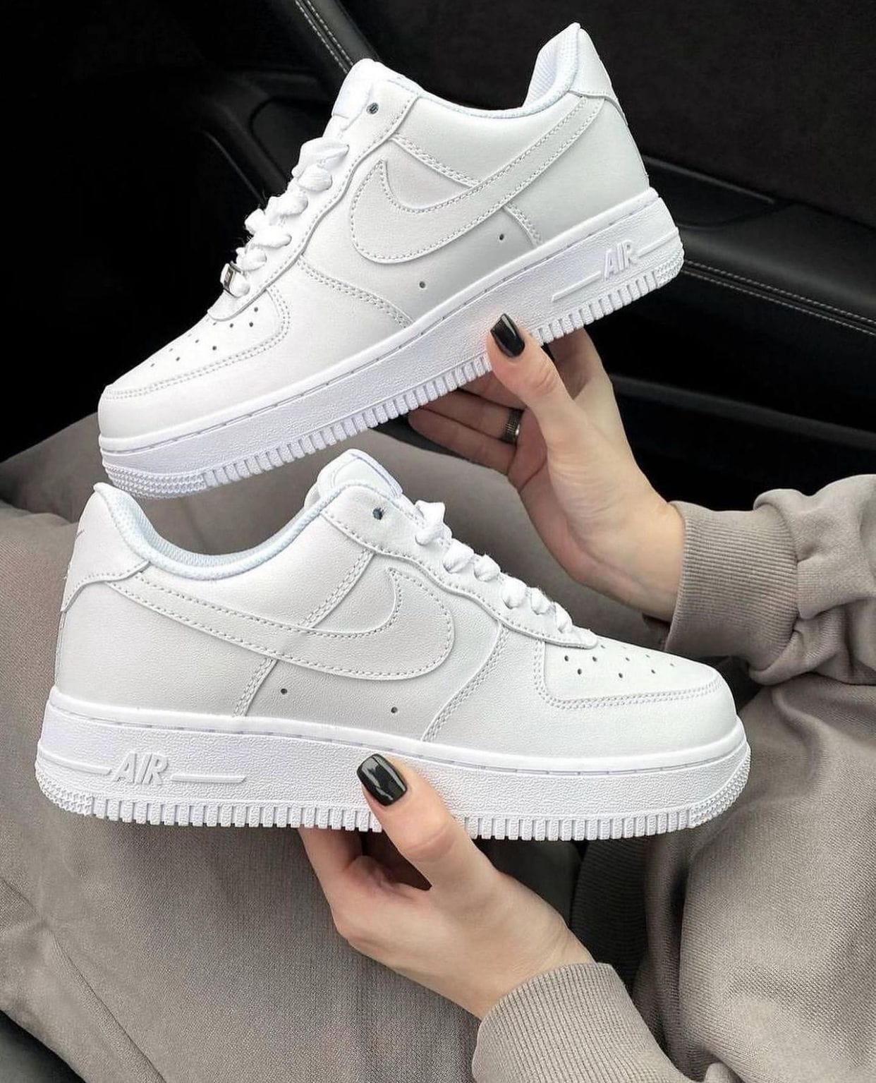 Branded Airforce 1 White Sneakers