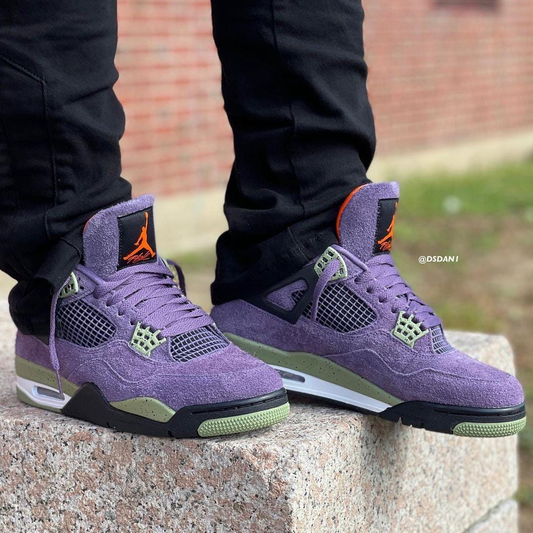 Branded Retro 4 Purple Sneakers