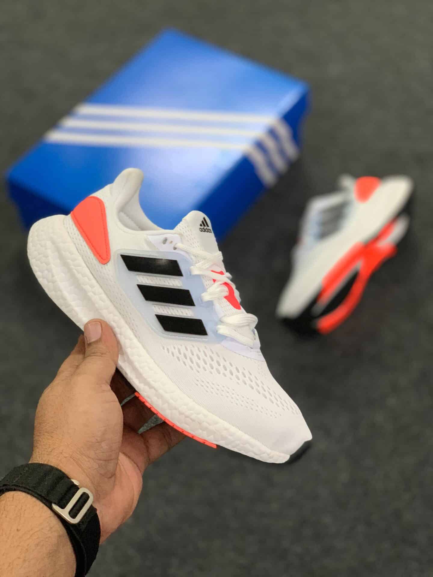 Adidas Boost White Running Shoes
