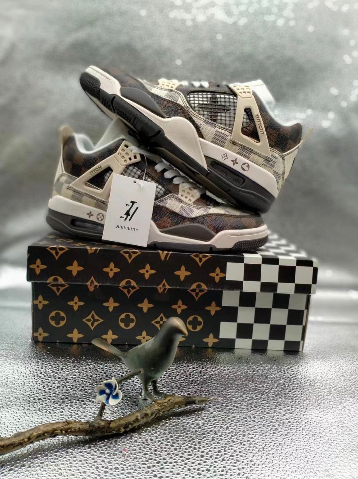 Branded Retro 4 Louis Vuitton Sneakers