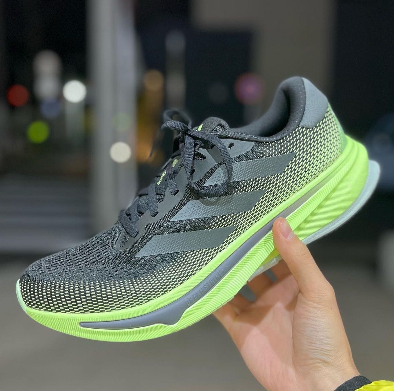 Branded Supernova Black Green Running Shoes