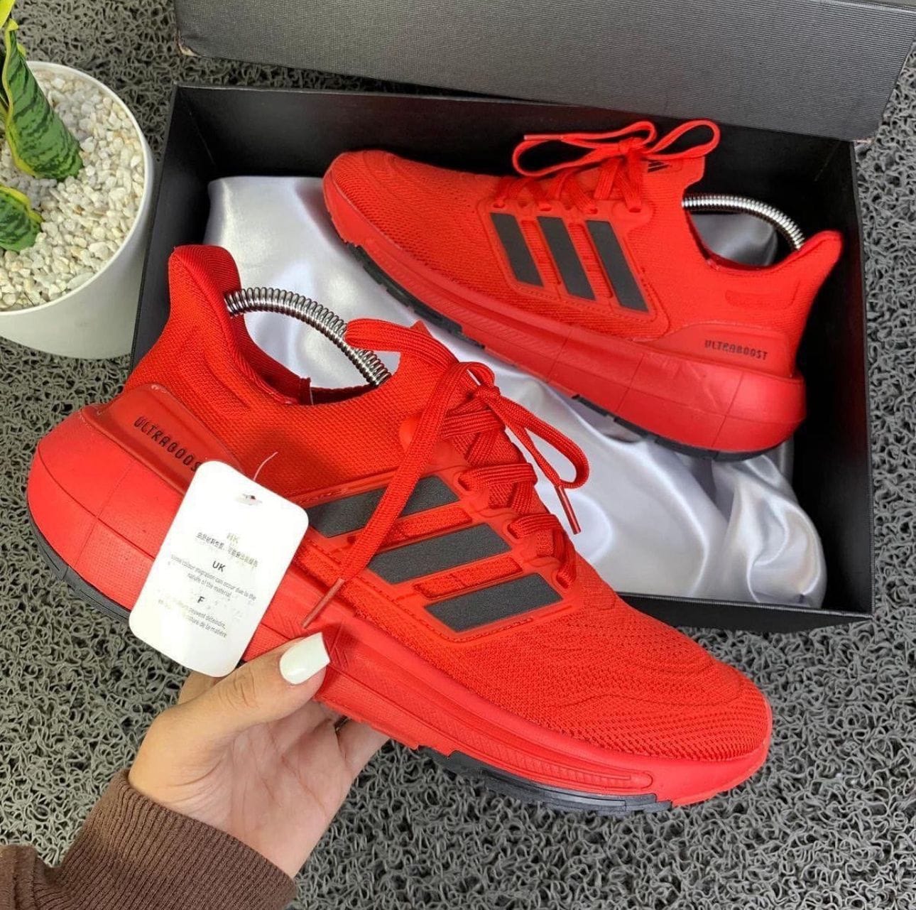 Branded Ultra Boost 21 Red Running Shoes