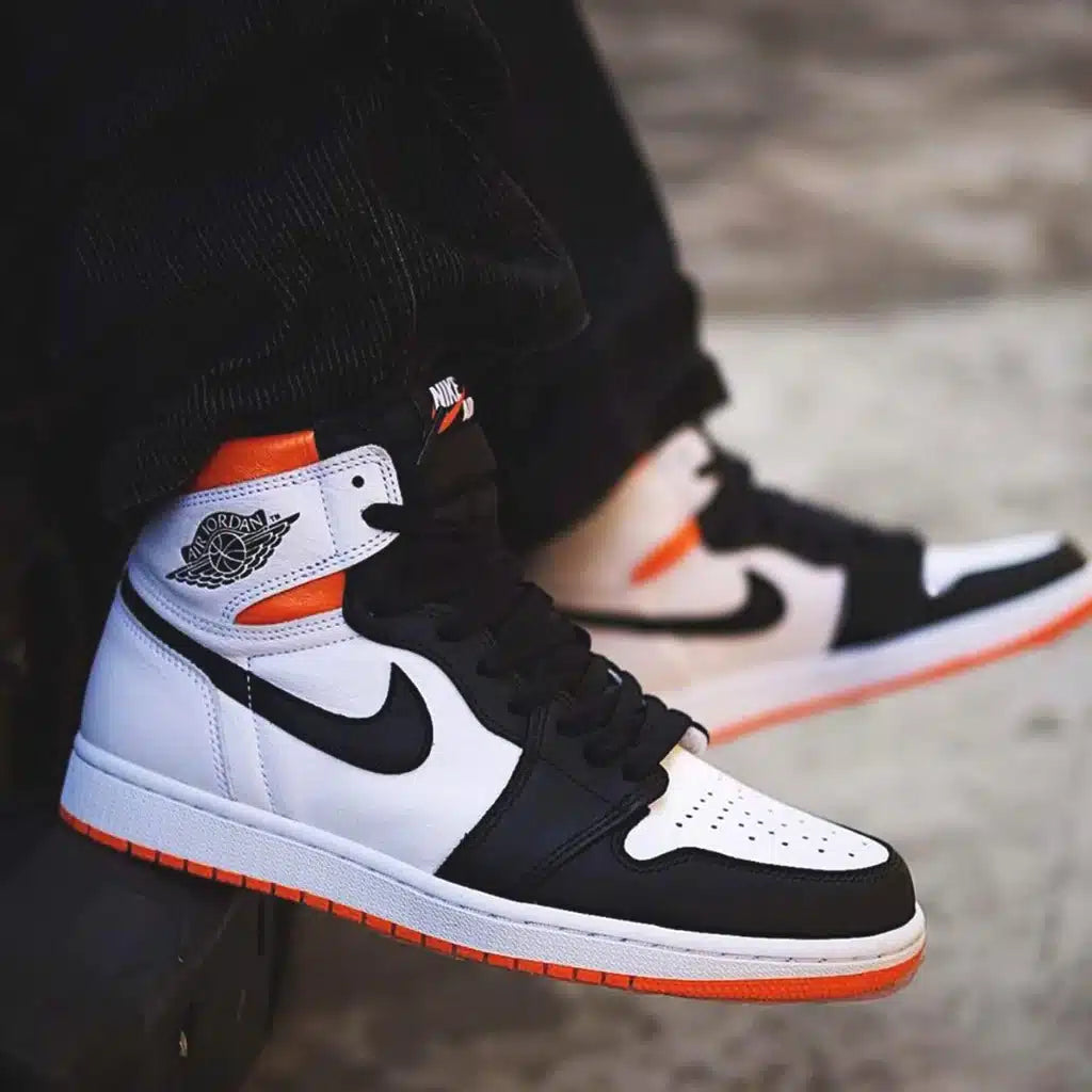 Branded Retro 1 Electro Orange Long Sneakers