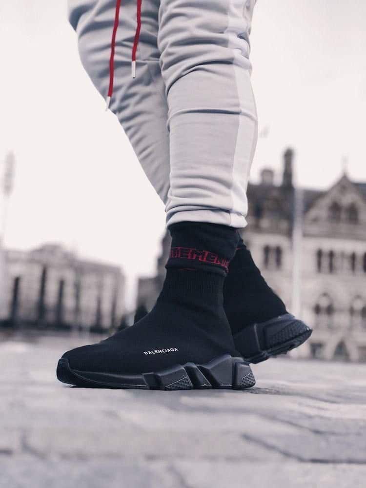 Branded Balenciaga Speed Black Sneakers
