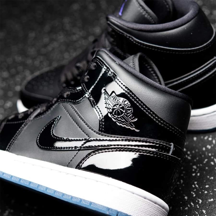 Branded Air 1 Jam Black Long Sneakers