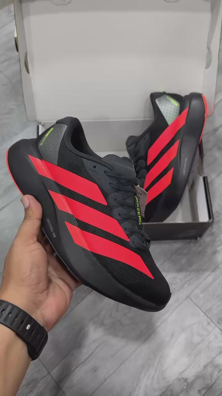 Adidas Adizero Evo SL Black Red Running Shoes