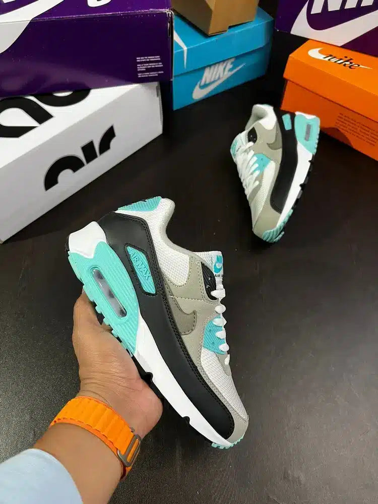 Branded Airmax 90 Girl Cyan Running Shoes