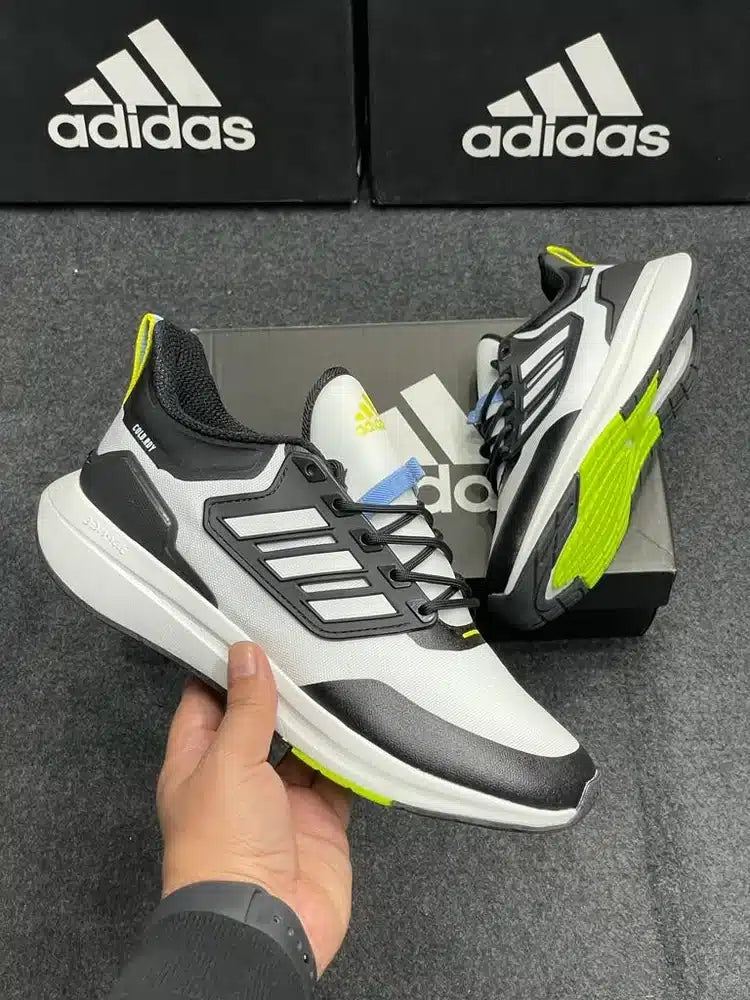 Branded Eq 21 Ultra White Black Running Shoes
