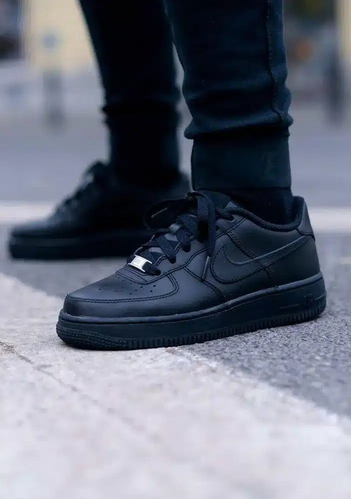 Branded Airforce 1 Black Low Sneakers