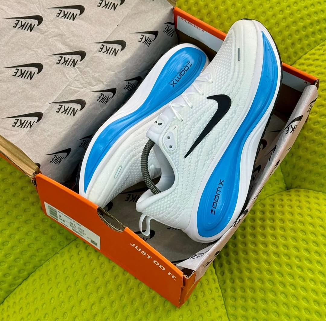 Nike Vomero Plus White Blue Running Shoes