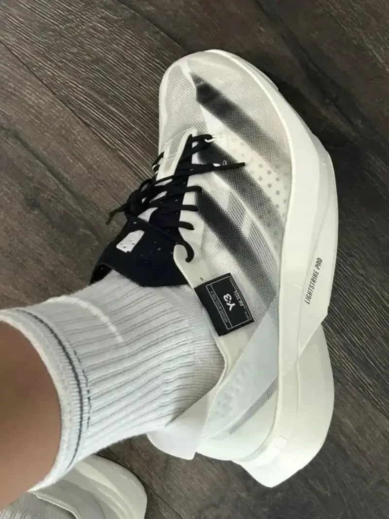 Adidas Adizero Pro 3 White Black Running Shoes