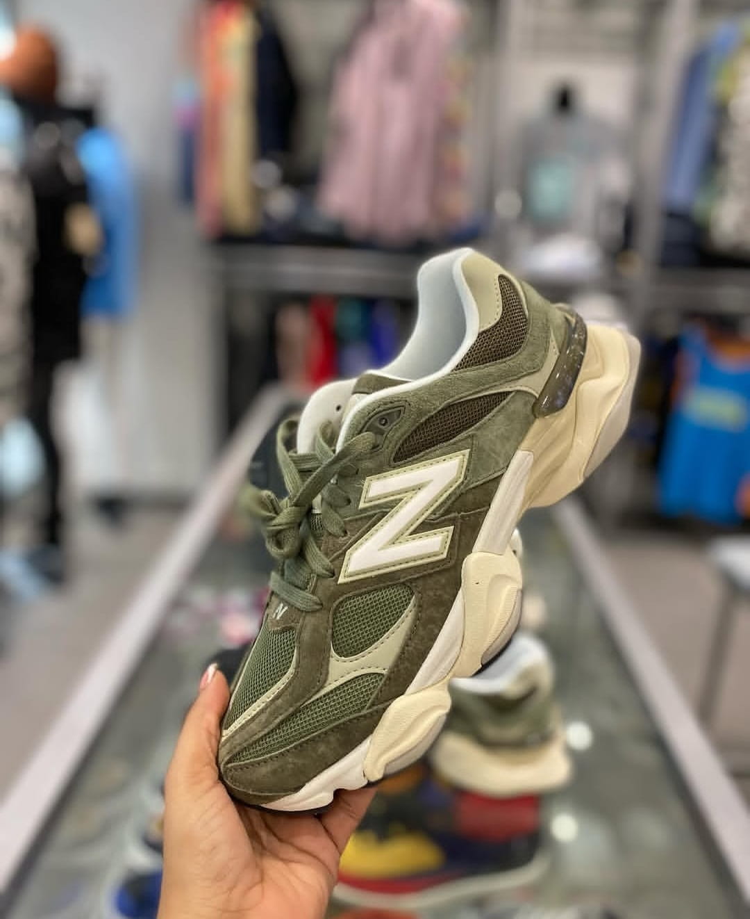 New Balance 9060 Dark Camo Sneakers