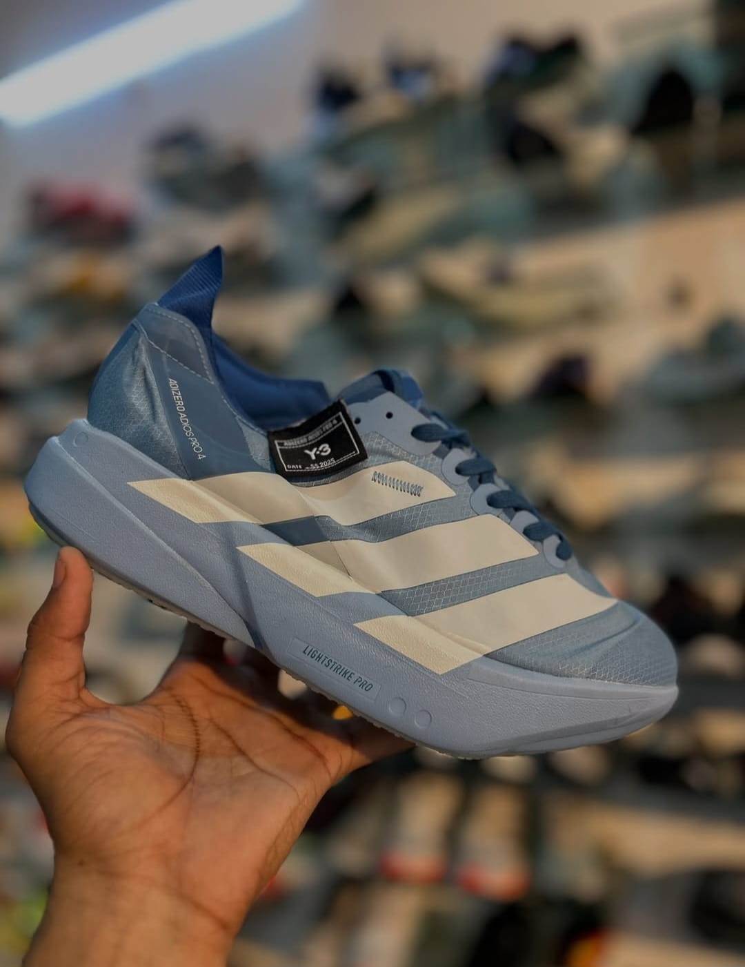 Adidas Adizero Pro 4 Y-3 Ash Blue Running Shoes