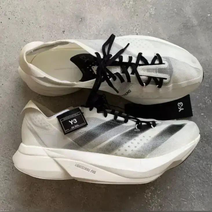 Adidas Adizero Pro 3 White Black Running Shoes