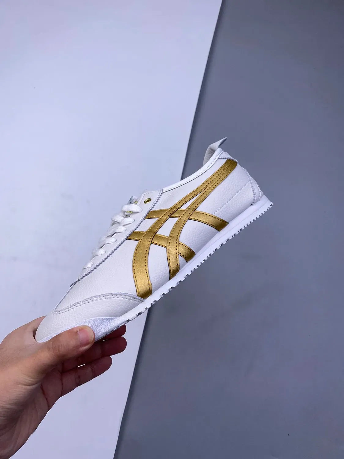 Onitsuka Tiger Mexico 66 White Gold Sneakers