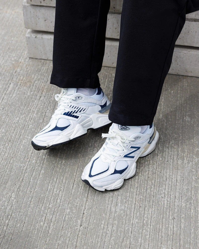 New Balance 9060 White Navy Sneakers