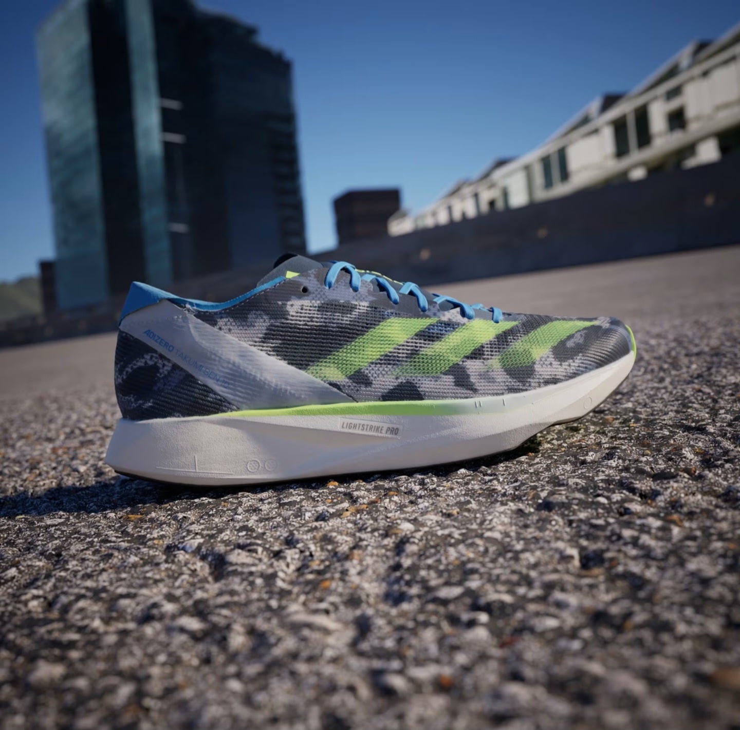 Adidas Adizero Takumi Sen 10 Blue Burst Running Shoes