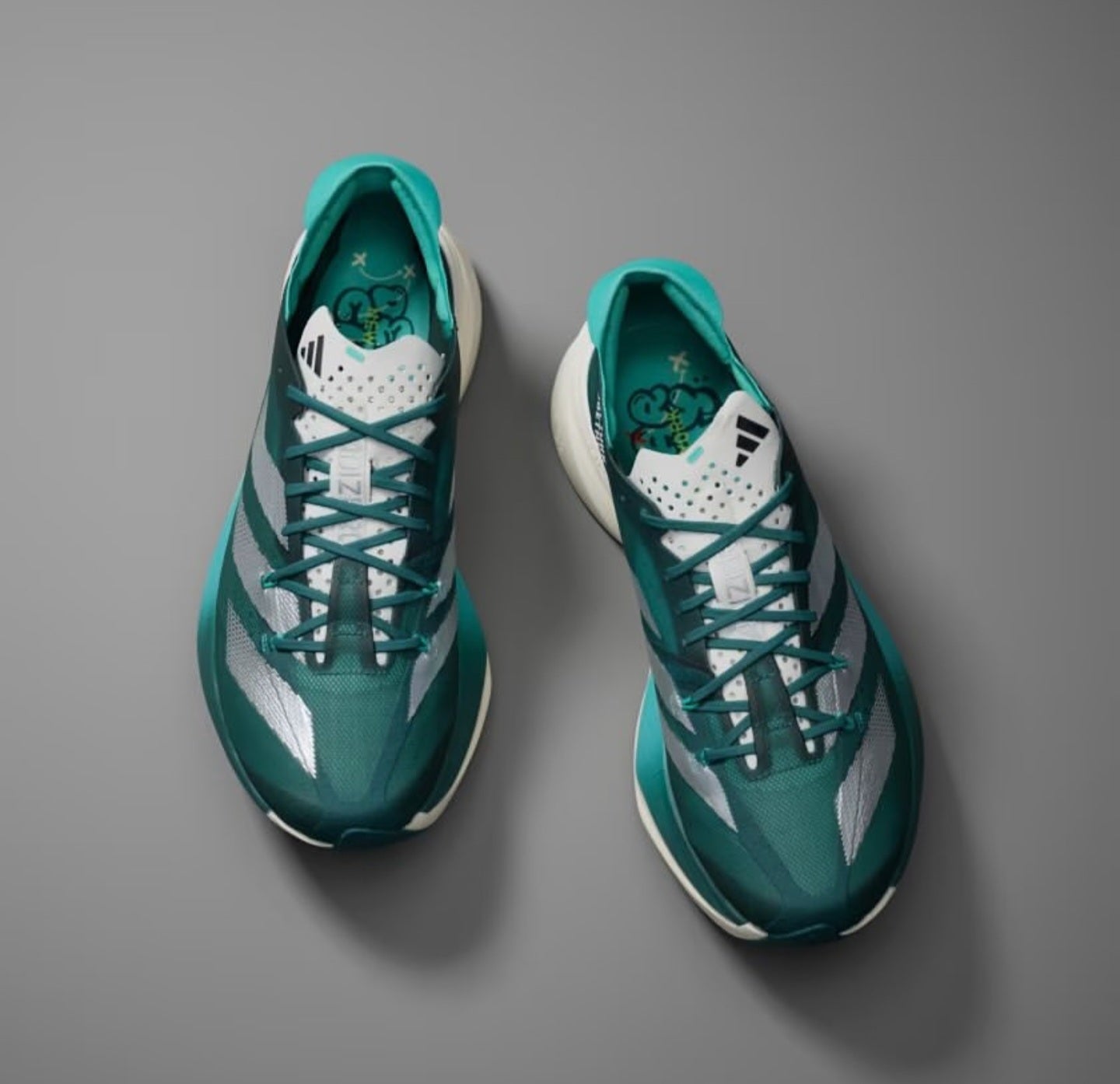 Adidas Adizero Pro 3 Teal Running Shoes