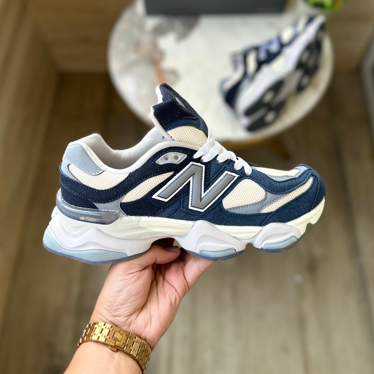 New Balance 9060 Natural Indigo Sneakers