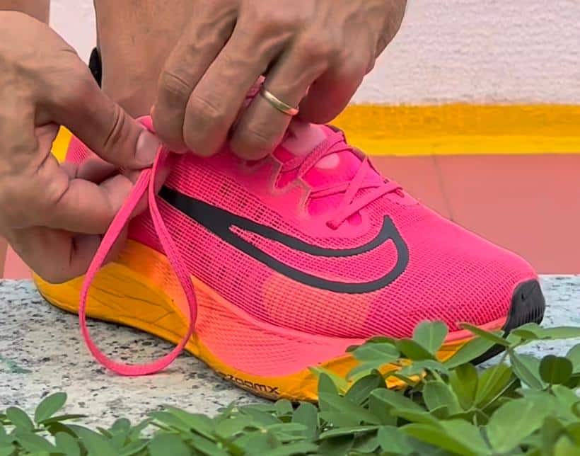 Branded Zoom Fly 5 Orange Running Shoes